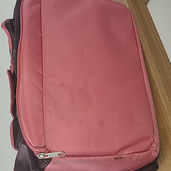 Stylish Pink and Brown Women's Bag - Picture 9 of 9